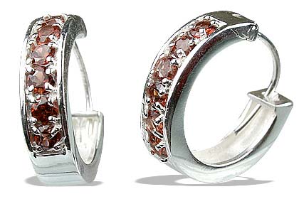 SKU 13227 - a Garnet earrings Jewelry Design image