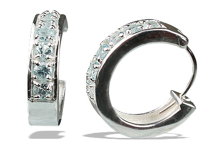 SKU 13228 - a Blue topaz earrings Jewelry Design image