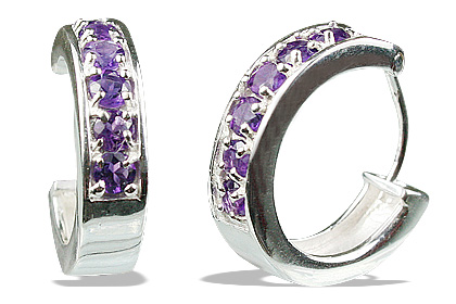 SKU 13229 - a Amethyst earrings Jewelry Design image