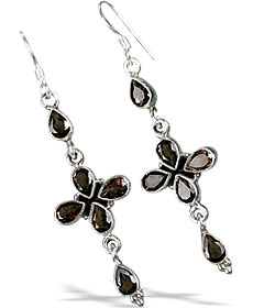 SKU 13289 - a Smoky Quartz Earrings Jewelry Design image