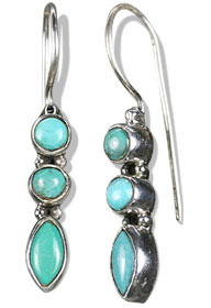 SKU 13292 - a Turquoise earrings Jewelry Design image