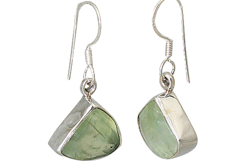 SKU 13543 - a Prehnite earrings Jewelry Design image