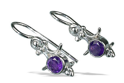 SKU 13550 - a Amethyst earrings Jewelry Design image
