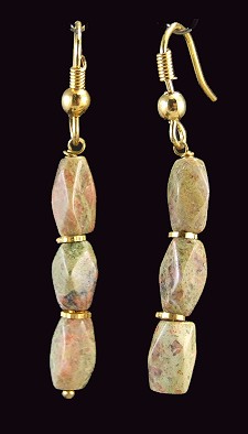 SKU 1357 - a Unakite Earrings Jewelry Design image