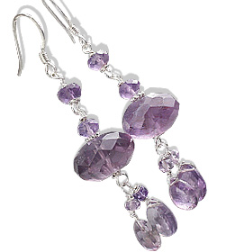 SKU 13622 - a Amethyst earrings Jewelry Design image