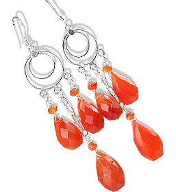 SKU 13627 - a Carnelian earrings Jewelry Design image