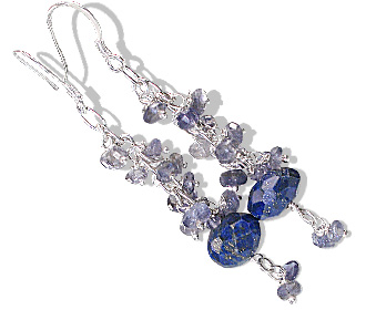 SKU 13630 - a Lapis Lazuli earrings Jewelry Design image