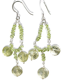 SKU 13637 - a Prehnite earrings Jewelry Design image