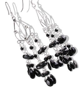 SKU 13638 - a Onyx earrings Jewelry Design image