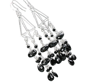 SKU 13639 - a Onyx earrings Jewelry Design image
