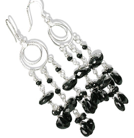 SKU 13640 - a Onyx earrings Jewelry Design image