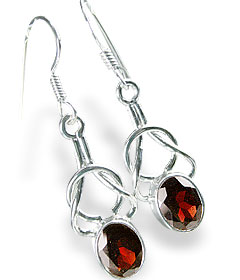 SKU 13661 - a Garnet earrings Jewelry Design image