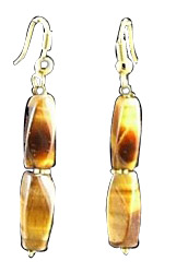 SKU 1373 - a Tiger eye Earrings Jewelry Design image