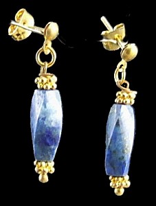 SKU 1382 - a Lapis Lazuli Earrings Jewelry Design image
