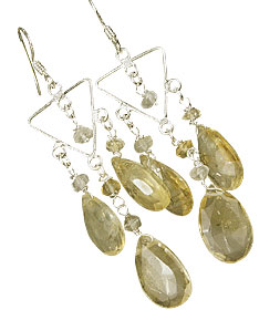 SKU 13876 - a Citrine earrings Jewelry Design image