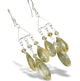 SKU 13881 - a Citrine earrings Jewelry Design image