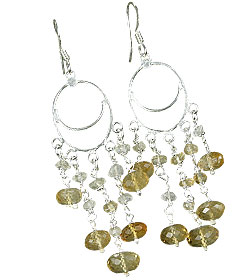 SKU 13890 - a Citrine earrings Jewelry Design image