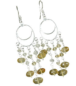 SKU 13890 - a Citrine earrings Jewelry Design image