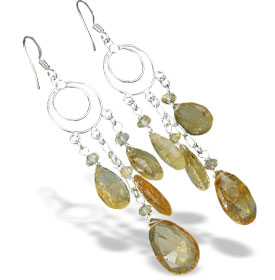 SKU 13892 - a Citrine earrings Jewelry Design image