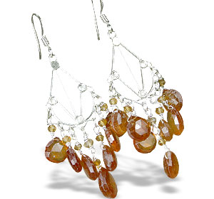 SKU 13900 - a Citrine earrings Jewelry Design image