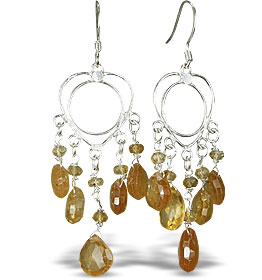 SKU 13904 - a Citrine Earrings Jewelry Design image