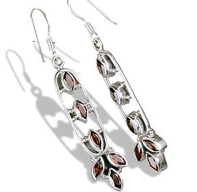 SKU 13908 - a Garnet Earrings Jewelry Design image