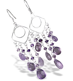 SKU 13915 - a Amethyst earrings Jewelry Design image
