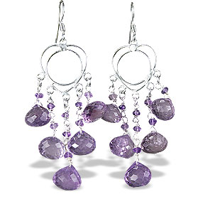 SKU 13919 - a Amethyst Earrings Jewelry Design image