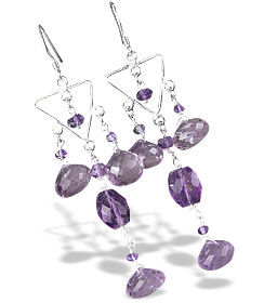 SKU 13926 - a Amethyst earrings Jewelry Design image