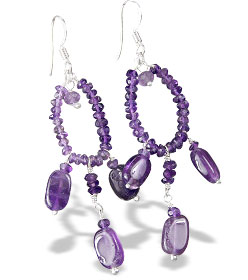SKU 13935 - a Amethyst earrings Jewelry Design image