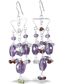 SKU 13942 - a Amethyst earrings Jewelry Design image