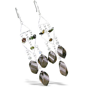 SKU 13945 - a Smoky Quartz earrings Jewelry Design image