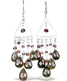 SKU 13951 - a Smoky Quartz earrings Jewelry Design image