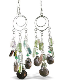 SKU 13972 - a Smoky Quartz Earrings Jewelry Design image