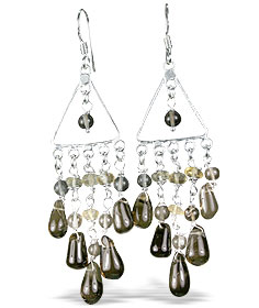 SKU 13980 - a Smoky Quartz Earrings Jewelry Design image