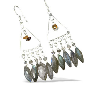 SKU 13988 - a Labradorite Earrings Jewelry Design image