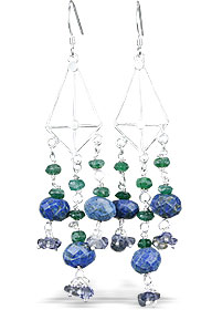 SKU 13998 - a Lapis Lazuli Earrings Jewelry Design image