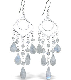 SKU 14000 - a Moonstone Earrings Jewelry Design image