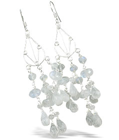 SKU 14001 - a Moonstone Earrings Jewelry Design image