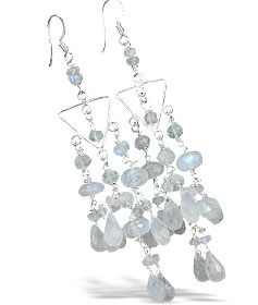 SKU 14006 - a Moonstone Earrings Jewelry Design image