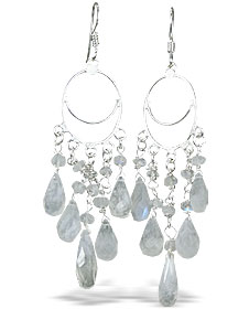 SKU 14007 - a Moonstone earrings Jewelry Design image