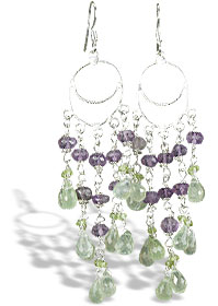SKU 14021 - a Prehnite earrings Jewelry Design image