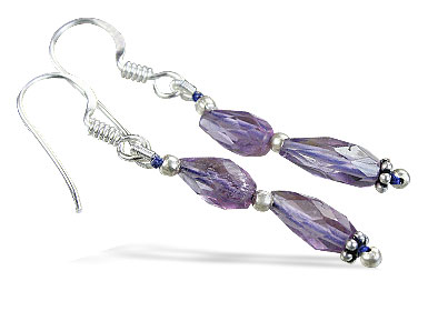 SKU 14075 - a Amethyst Earrings Jewelry Design image