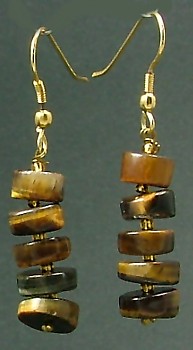 SKU 1412 - a Tiger eye Earrings Jewelry Design image