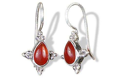SKU 1424 - a Carnelian Earrings Jewelry Design image