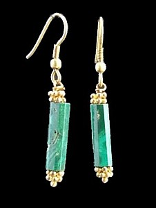 SKU 1430 - a Malachite Earrings Jewelry Design image