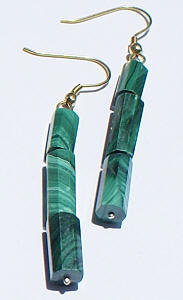 SKU 1432 - a Malachite Earrings Jewelry Design image