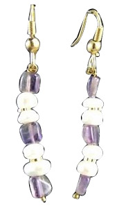 SKU 1433 - a Amethyst Earrings Jewelry Design image