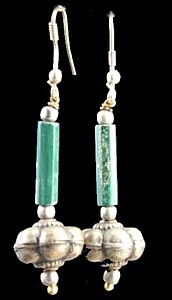 SKU 1450 - a Malachite Earrings Jewelry Design image