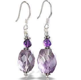SKU 14667 - a Amethyst earrings Jewelry Design image